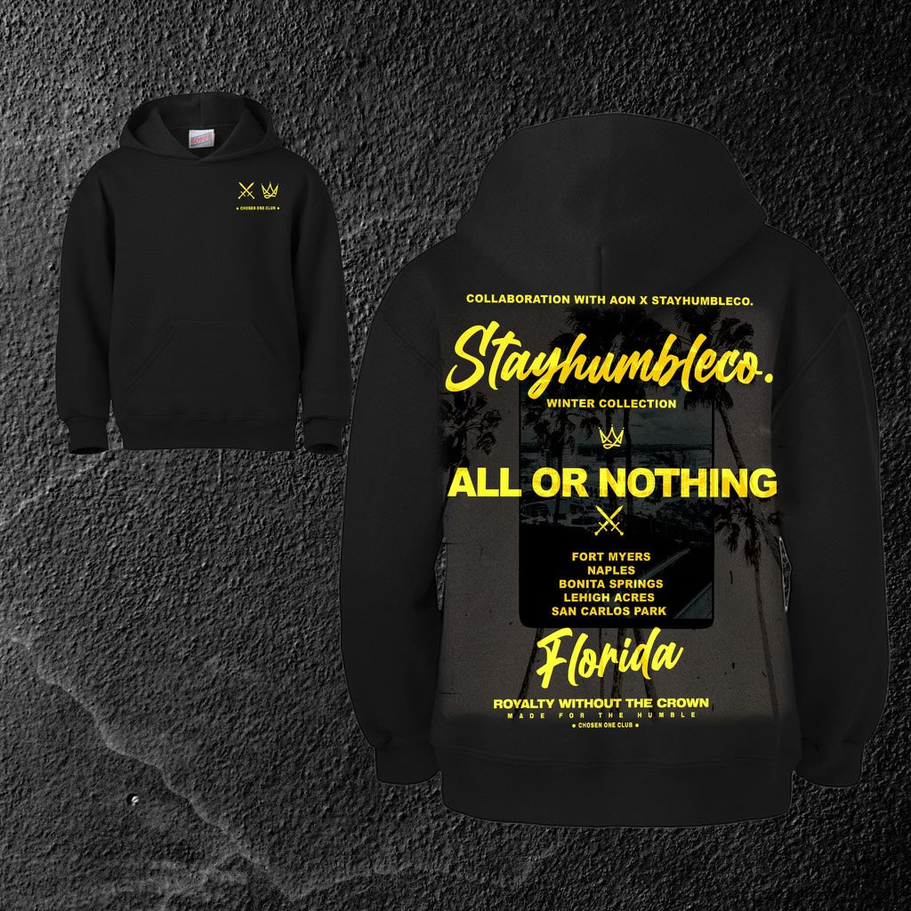 AON Hoodie-Black/Gold